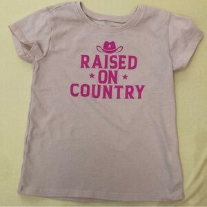 Kids Pink Graphic Country Music T-Shirt 5T